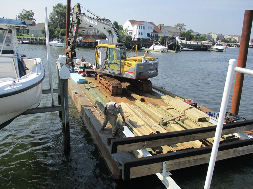 boat lift construction